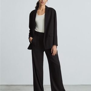 Black Everlane Way-high Drape pant. 30” inseam